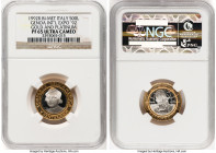 Republic bi-metallic gold & platinum Proof "Genoa International Exposition 1992" 500 Lire 1992-R PR65 Ultra Cameo NGC, Rome mint, KM-Unl. HID098012420...