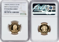 Republic gold Proof "Birth of Bustamante - 100th Anniversary" 100 Dollars 1984-FM PR70 Ultra Cameo NGC, Franklin mint, KM117. Mintage: 531. HID0980124...