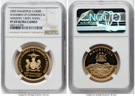 Elizabeth II gold Proof "150th Anniversary Chamber of Commerce and Industry" 1000 Rupees 2000 PR69 Ultra Cameo NGC, KM63. Mintage: 300. Accompanied by...