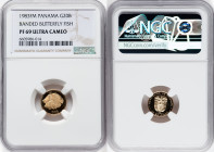 Republic gold Proof "Banded Butterfly Fish" 20 Balboas 1983-FM PR69 Ultra Cameo NGC, Franklin mint, KM92. HID09801242017 © 2022 Heritage Auctions | Al...
