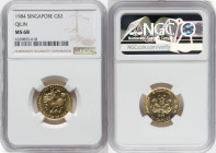 Republic gold "Qilin" 2 Dollars (1/4 oz) 1984 MS68 NGC, KM29. Mintage: 10,000. HID09801242017 © 2022 Heritage Auctions | All Rights Reserved