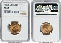 Republic gold 2 Rand 1966 MS64 NGC, KM64. HID09801242017 © 2022 Heritage Auctions | All Rights Reserved