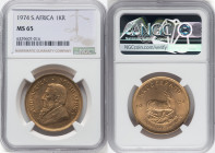 Republic gold Krugerrand (1 oz) 1974 MS65 NGC, KM73. HID09801242017 © 2022 Heritage Auctions | All Rights Reserved