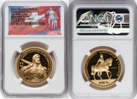 Confederation gold Proof Ultra High Relief "Uri Shooting Festival" 1000 Francs 2022 PR70 Ultra Cameo NGC, Hab-118a. HID09801242017 © 2022 Heritage Auc...