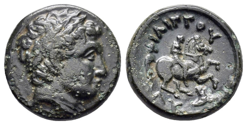 KINGS of THRACE. Lysimachos.(305-281 BC).Lysimacheia.Ae. 

Obv : Diademed head o...