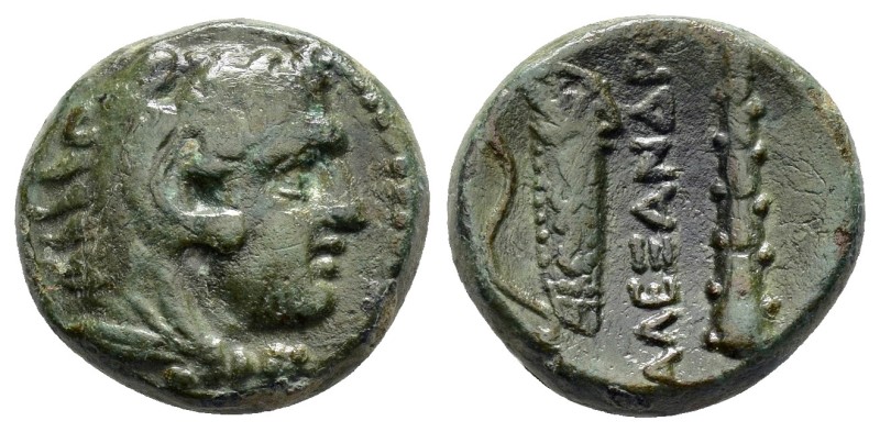 KINGS of MACEDON. Alexander III The Great.(336-323 BC). Ae.

Obv : Head of Her...