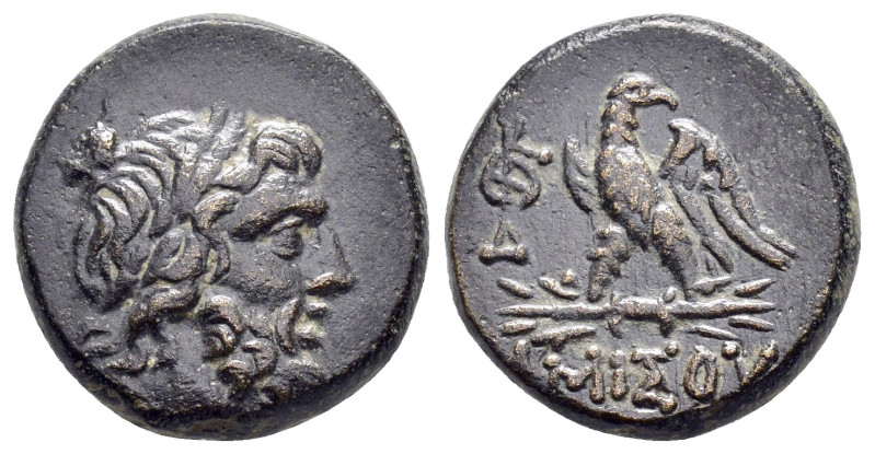 PONTUS. Amisos.(Circa 100-85 BC).Ae.

Obv : Laureate head of Zeus right.

Rev : ...