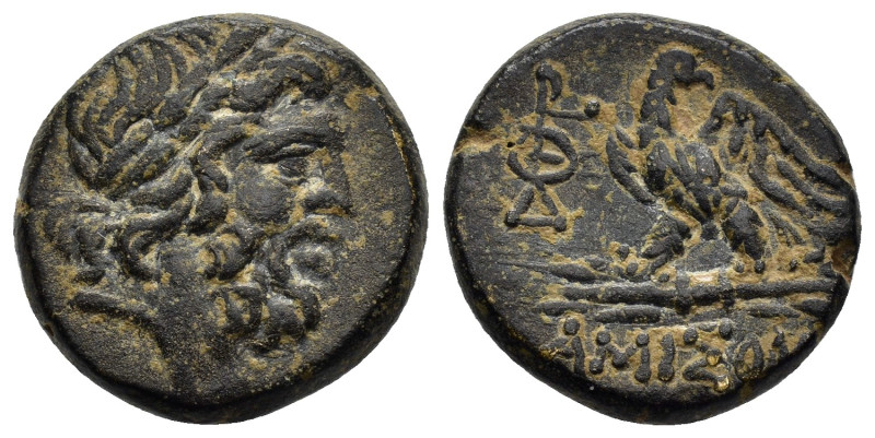 PONTUS.Amisos.Mithradates VI.(Circa 85-65 B)C.Ae.

Obv : Laureate head of Zeus r...