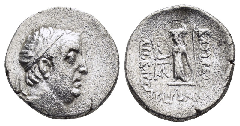 KINGS of CAPPADOCIA. Ariobarzanes I Philoromaios (96-63 BC). Drachm.

Obv : Diad...