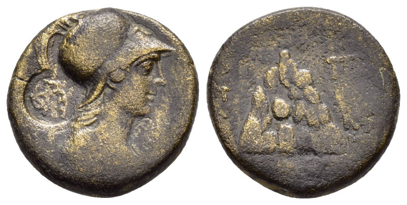 CAPPADOCIA. Caesareia (as Eusebeia). Time of King Ariobarzanes (95-63 BC). Ae.

...