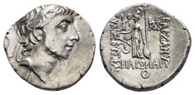KINGS of CAPPADOCIA.Ariarathes X.(42-36 BC).Drachm.

Obv : Diademed head right.

Rev : ΒΑΣΙΛΕΩΣ ΑΡΙAPAΘOV EVΣEBOVΣ KAI ΦIΛAΔEΛΦOV.
Athena Nikephoros s...