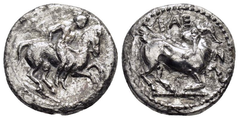 CILICIA. Kelenderis.(Circa 410-375 BC).Stater.

Obv : Youth, holding whip and re...