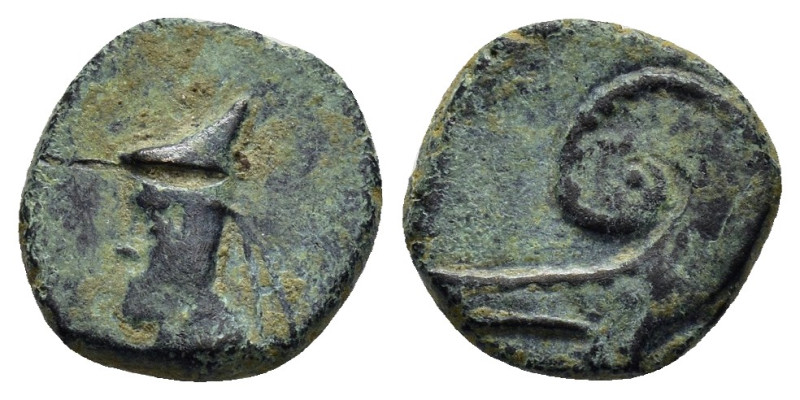 KINGS of SOPHENE. Mithradates II Philopator.(circa 89-after 85 BC).Ae.

Obv : Di...