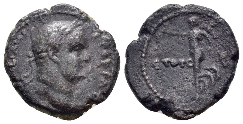 ASIA MINOR. Uncertain.Vespasian.(69-79).Ae.

Obv : AYTOKPATΩ[Ρ KAI OYECΠACIA]NOC...