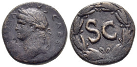 SELEUCIS & PIERIA. Antioch. Domitian (81-96). Ae.

Obv : DOMITIANVS CAESAR.
Laureate head left.

Rev : Large S C; dot above; all within wreath.
RPC II...
