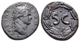 SELEUCIS & PIERIA. Antioch. Domitian (81-96). Ae

Obv : 

Rev : 

Condition : Good very fine. 

Weight : 7.09 gr
Diameter : 21mm