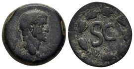 SYRIA. Seleucis and Pieria. Antioch. Otho (69).Ae.

Obv : IMP M OTHO CAES AVG.
Laureate head right.

Rev : Large S•C within wreath.

Condition ...