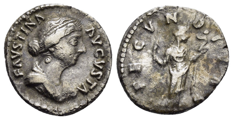 FAUSTINA II (Augusta, 147-175).Rome.Denarius.

Obv : FAVSTINA AVGVSTA. Draped bu...