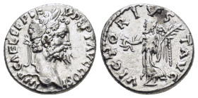 SEPTIMIUS SEVERUS (193-211). Denarius. Emesa.

Obv : IMP CAE L SEP SEV PERT AVG COS I.
Laureate head right.

Rev : VICTOR IVST AVG.
Victory advancing ...