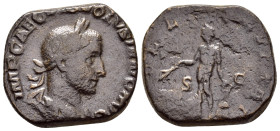VOLUSIAN (251-253). Sestertius. Rome.

Obv : IMP CAE C VIB VOLVSIANO AVG.
Laureate, draped and cuirassed bust right.

Rev : APOLLO SALVTARI S C.
Apoll...