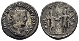 GALLIENUS (253-268). Antoninianus. Samosata.

Obv : IMP C P LIC GALLIENVS P F AVG.
Radiate, draped and cuirassed bust right.

Rev : VIRTVS AVGG.
Galli...