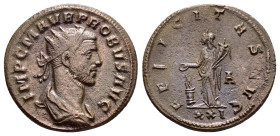 PROBUS.(276-282).Siscia.Antoninianus. 

Obv : IMP C M AVR PROBVS AVG.
Radiate, draped and cuirassed bust right. 

Rev : FELICITAS AVG.
Felicitas, drap...