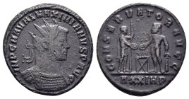 MAXIMIANUS HERCULIUS (286-305). Antoninianus. Siscia.

Obv : IMP C M A VAL MAXIMIANVS P F AVG.
Radiate and cuirassed bust right.

Rev : CONSERVATOR AV...