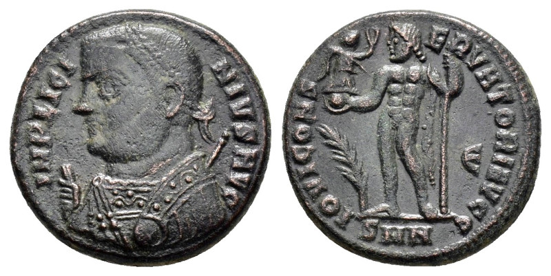 LICINIUS I (308-324). Follis. Nicomedia.

Obv : IMP LICINIVS AVG.
Laureate bust ...