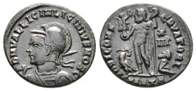 LICINIUS II (Caesar, 317-324). Follis. Heraclea .

Obv : D N VAL LICIN LICINIVS NOB C.

Rev : IOVI CONS-ERVATORI SMHΓ.
Jupiter, nude, chlamys draped a...
