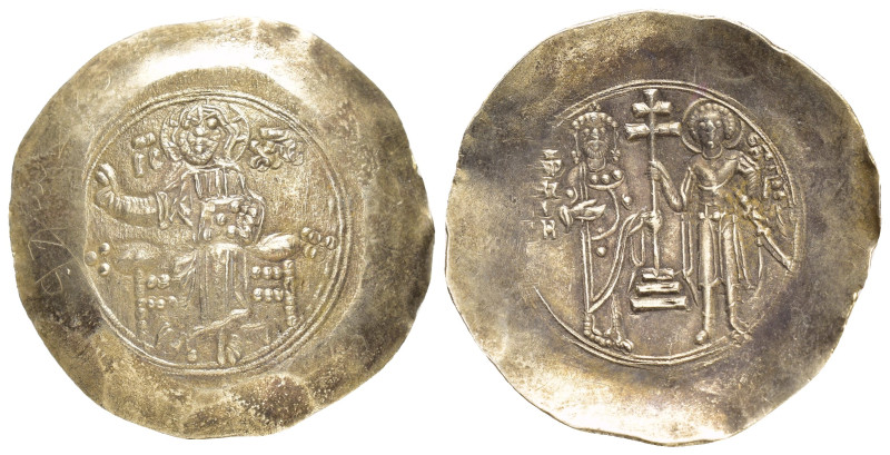 MANUEL I COMNENUS.(1143-1180).Constantinople.EL Aspron Trachy.

Obv: IC - XC.
Ch...