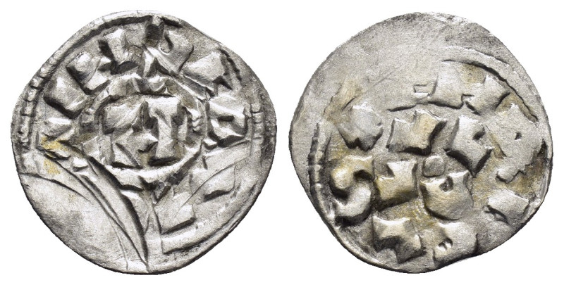 ITALY. Lucca. Heinrich III-V (1039-1125). Denaro.

Obv : + IHPERΛTOR.
Large H.

...