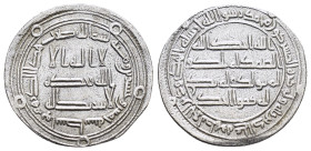 ISLAMIC. Umayyad Caliphate. Time of al-Walid II ibn Yazid (743-744).Wasit. Dirham.

Obv : Legend. 

Rev : Legend.
Album 138.

Condition : Good very fi...
