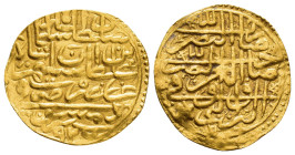 OTTOMAN EMPIRE.Suleyman I.(1520-1566). AH 926.Damascus.(Syria).AV sultani.

Obv : Legend.

Rev : Legend.

Condition : Good very fine. 

Weight : 3.49 ...
