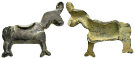 ANCIENT ISLAMIC BRONZE LOCK.(11th-12th century).Ae.

Weight : 16.2 gr
Diameter : 43 mm