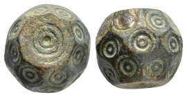 ANCIENT ISLAMIC BRONZE COMMERCİAL WEIGHTS (15th-19th).Ae.

Weight : 29.3 gr
Diameter : 16 mm