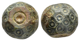 ANCIENT ISLAMIC BRONZE COMMERCİAL WEIGHTS (15th-19th).Ae.

Weight : 27.9 gr
Diameter : 15 mm