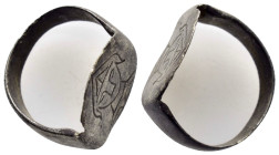 ANCIENT BYZANTINE SILVER RING.(7rd–9th centuries).Ae.

Weight : 4.5 gr
Diameter : 18 mm