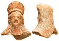ROMAN HEAD of CYBELE (?).(1st-3rd century).Terracotta.

Weight : 37.4 gr
Diameter : 63 mm