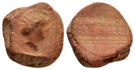 ANCIENT ROMAN TERRACOTTA SEAL / BULLA.(1st-2nd Century).

Weight : 1.8 gr
Diameter : 16 mm