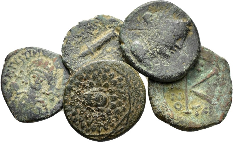 ANCIENT BRONZE COINS.SOLD AS SEEN.NO RETURN.