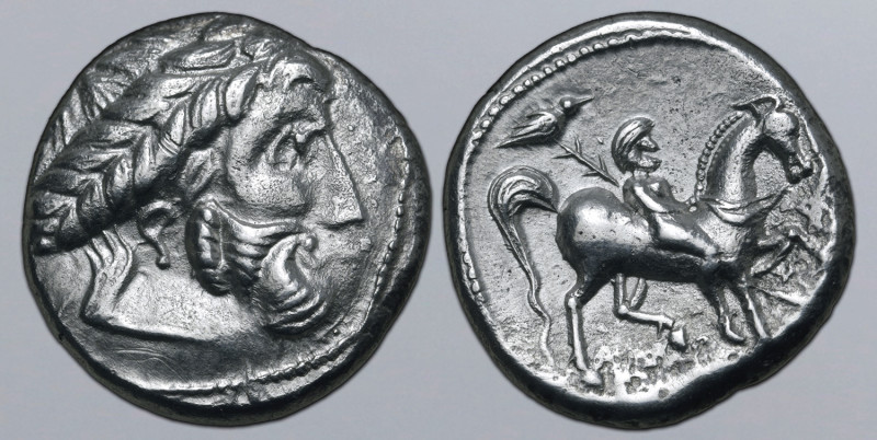 Celts in Eastern Europe AR Tetradrachm. Verkehrter Lorbeerkranz Type. Circa 3rd ...