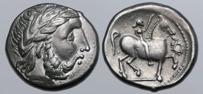 Celts in Eastern Europe AR Tetradrachm. Imitating Philip II of Macedon. Circa 2n...