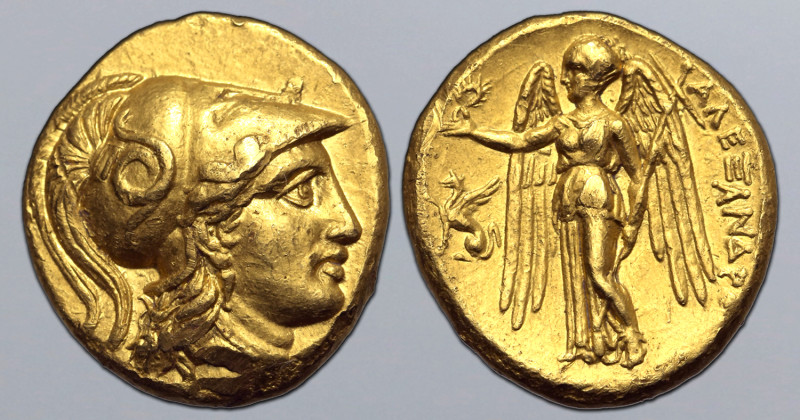 Kingdom of Macedon, Philip III Arrhidaios AV Stater. In the name and types of Al...