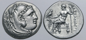 Kingdom of Macedon, temp. Kassander - Antigonos II Gonatas AR Drachm. In the name and types of Alexander III. Uncertain mint in Greece or Macedon, cir...