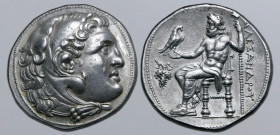 Kingdom of Macedon, Antigonos II Gonatas AR Tetradrachm. In the name and types of Alexander III of Macedon. Pella, circa 280-275 BC. Head of Herakles ...