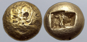Ionia, uncertain mint EL Trite. Circa 650-600 BC. Lydo-Milesian standard. Plain type (?). Plain globular surface, or possibly traces of an ant or inse...