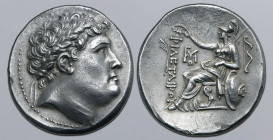 Kingdom of Pergamon, Attalos I AR Tetradrachm. Struck in the name of Philetairos. Pergamon, circa 241-197 BC. Laureate head of Philetairos to right / ...