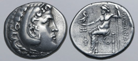Lykia, Phaselis AR Tetradrachm. Civic issue in the name and types of Alexander III of Macedon. Dated CY 7 = 212/1 BC. Head of Herakles to right, weari...