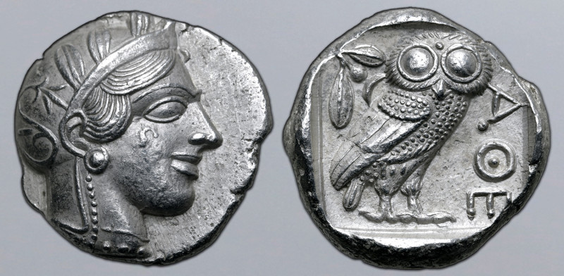 Philistia (Palestine), uncertain mint AR Tetradrachm. Imitating Athens, circa 45...