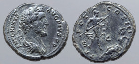 Antoninus Pius Æ As. Rome, AD 140. ANTONINVS AVG PIVS P P, laureate and draped bust to right / TR POT COS III, Mars to right, holding spear and shield...